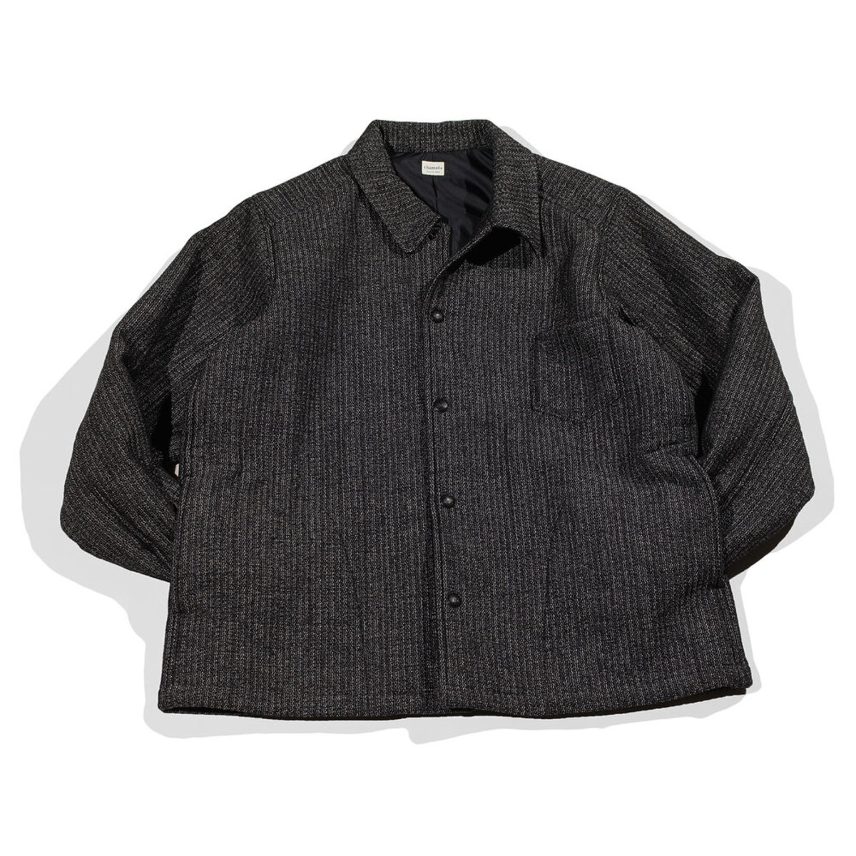 Chimala Jacquard Shirt Jacket - Black - Image 1 of 9