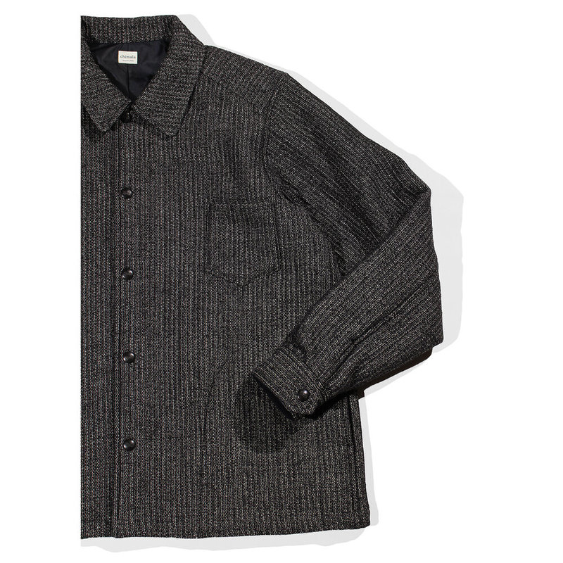 Chimala Jacquard Shirt Jacket - Black