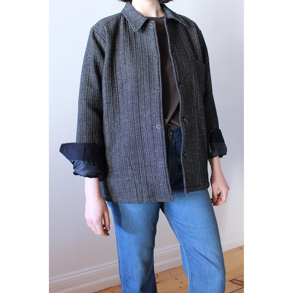 Chimala Jacquard Shirt Jacket - Black