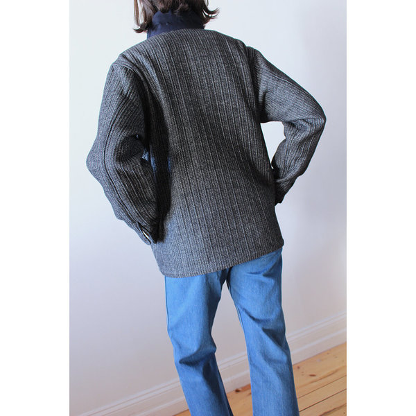 Chimala Jacquard Shirt Jacket - Black