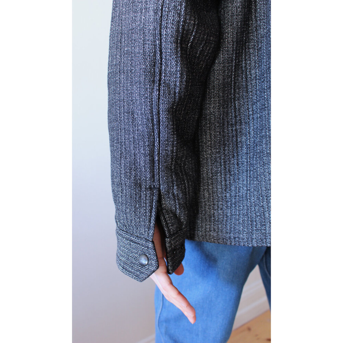 Chimala Jacquard Shirt Jacket - Black - Image 9 of 9