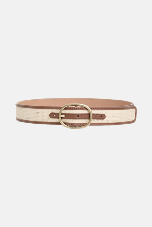 Zimmermann Lovestruck Raffia Belt - Natural Cognac Zimmermann Lovestruck Raffia Belt - Natural Cognac