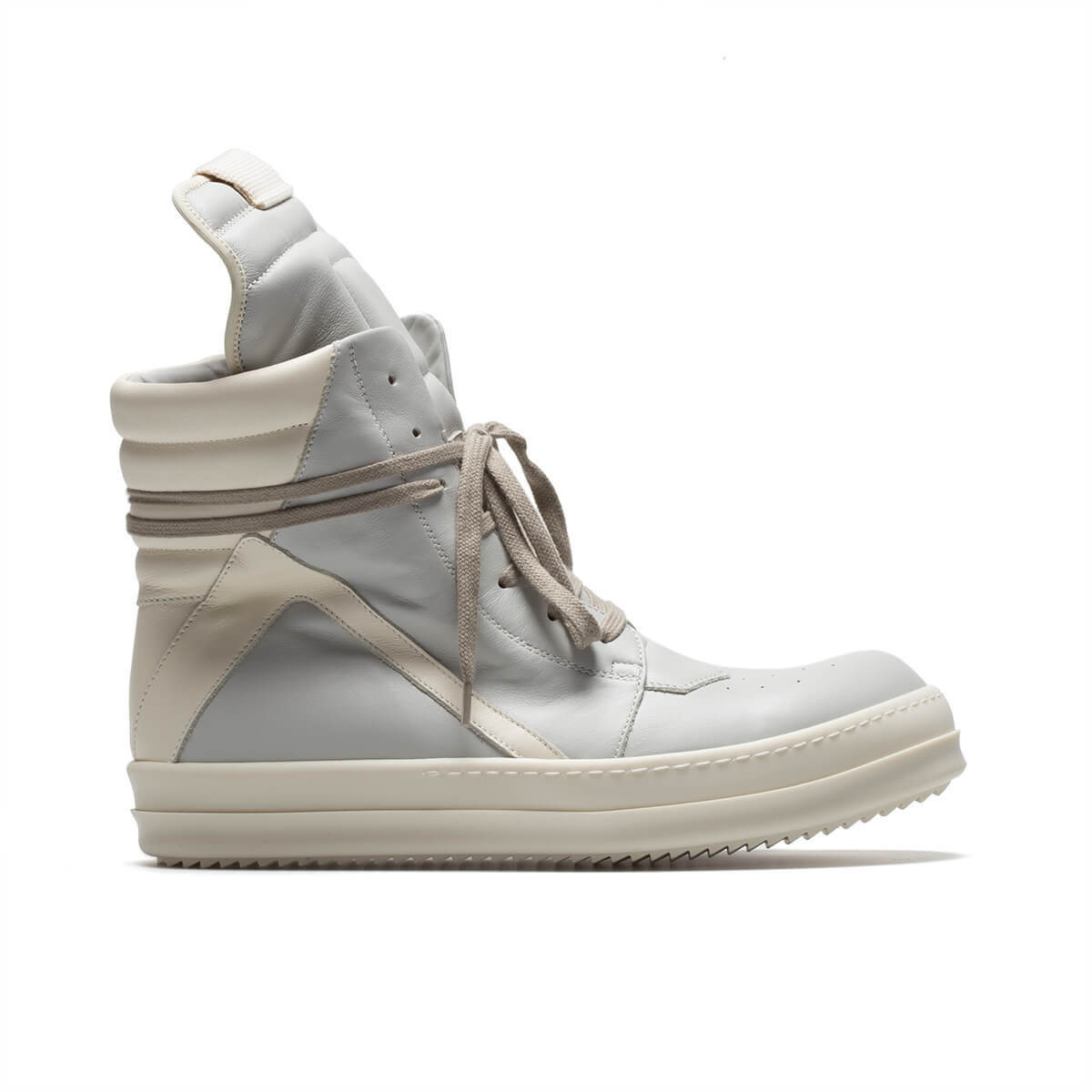 RICK OWENS Geobasket sneakers - oyster | Garmentory