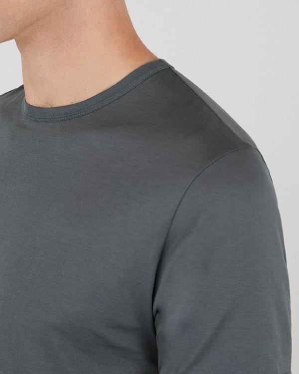 Sunspel Classic crew neck t-shirt - charcoal Sunspel Classic crew neck t-shirt - charcoal