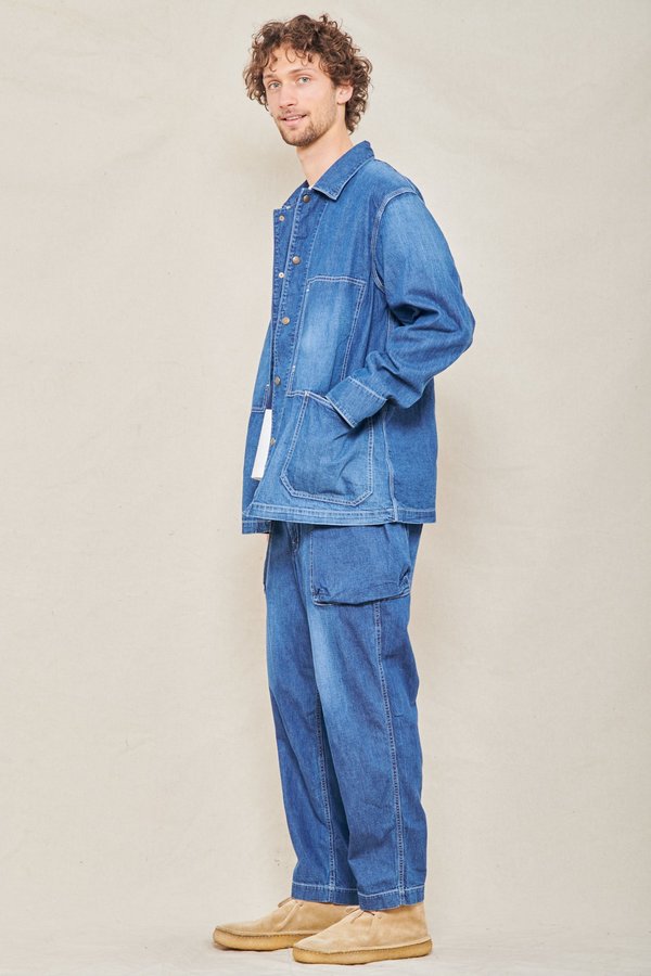 Sage de Cret Coverall Jacket - INDIGO | Garmentory