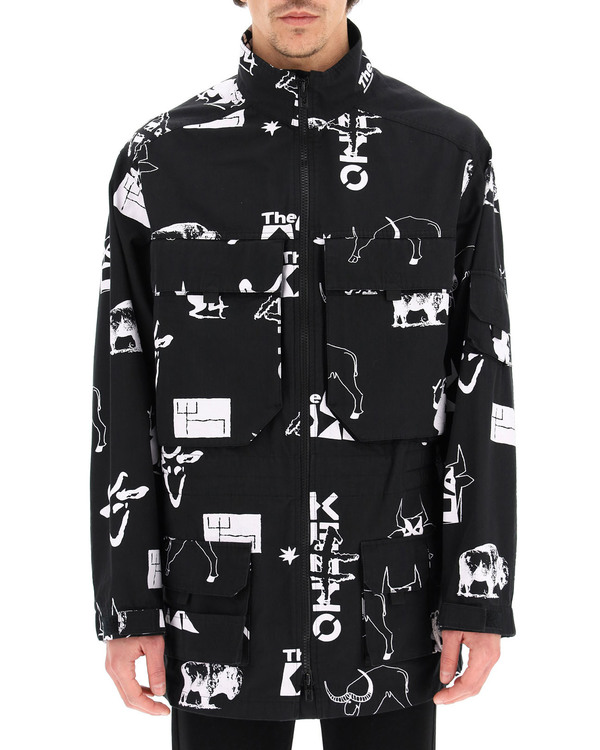 Kenzo Symbol Print Parka coat - Black Kenzo Symbol Print Parka coat - Black