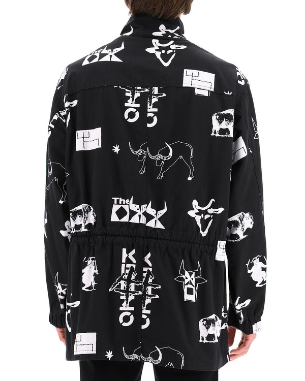Kenzo Symbol Print Parka coat - Black Kenzo Symbol Print Parka coat - Black