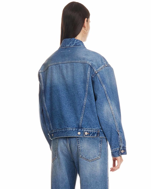 MM6 Maison Margiela Vintage Denim Jacket - Blue | Garmentory