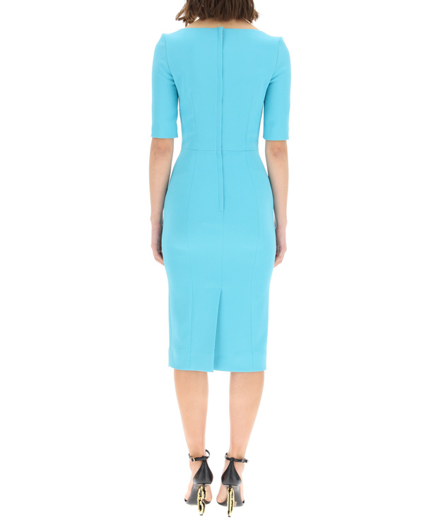 kali uchis blue dress Dolce & Gabbana Light Blue Lace Dress