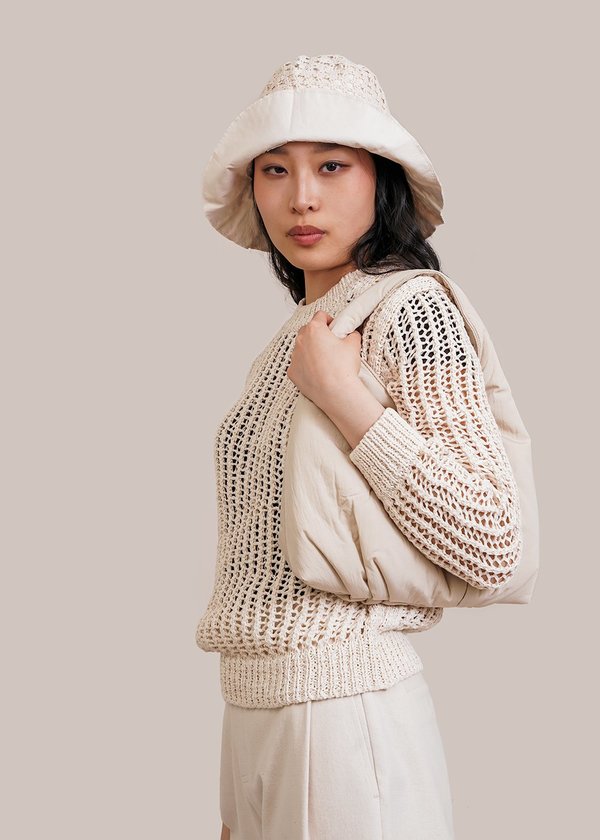 AMOMENTO Small Padded Bag - Beige | Garmentory