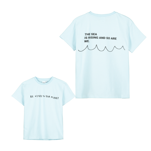 kids Beau Loves Be Kind To Our Planet T-Shirt - Blue kids Beau Loves Be Kind To Our Planet T-Shirt - Blue