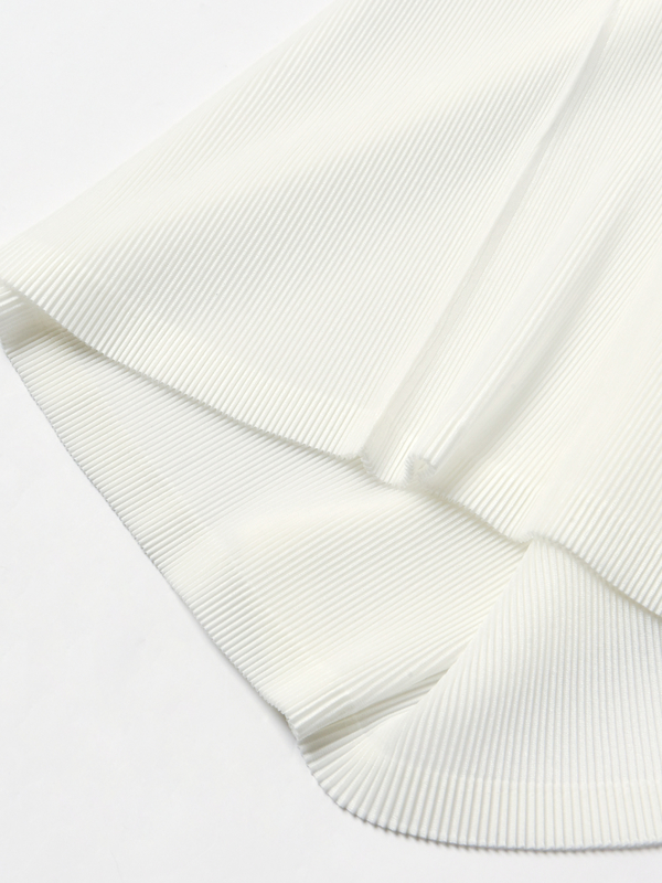Pleats Please Issey Miyake Women's Mist Basics Top in White