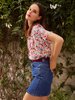 Des Petits Hauts Enou Floral Shirt - Marigold - Thumbnail 4