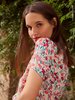 Des Petits Hauts Enou Floral Shirt - Marigold - Thumbnail 5