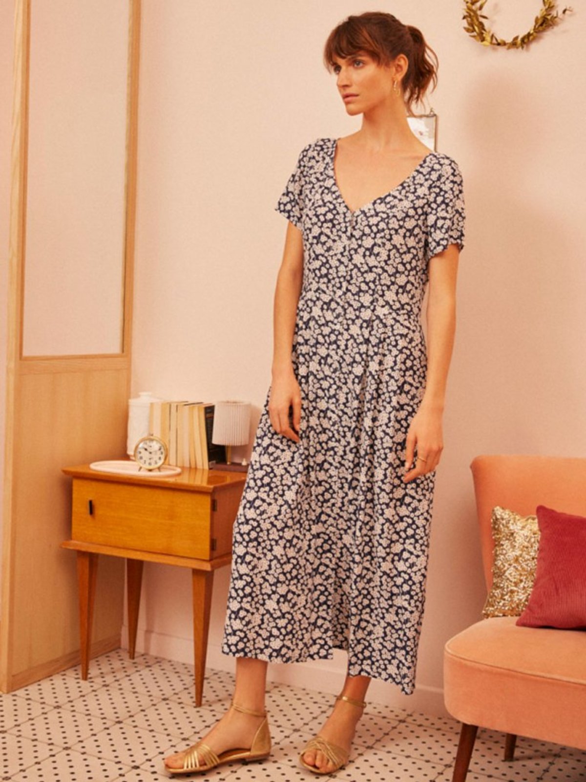 Des Petits Hauts Vivi Dress in Blue - Image 1 of 5