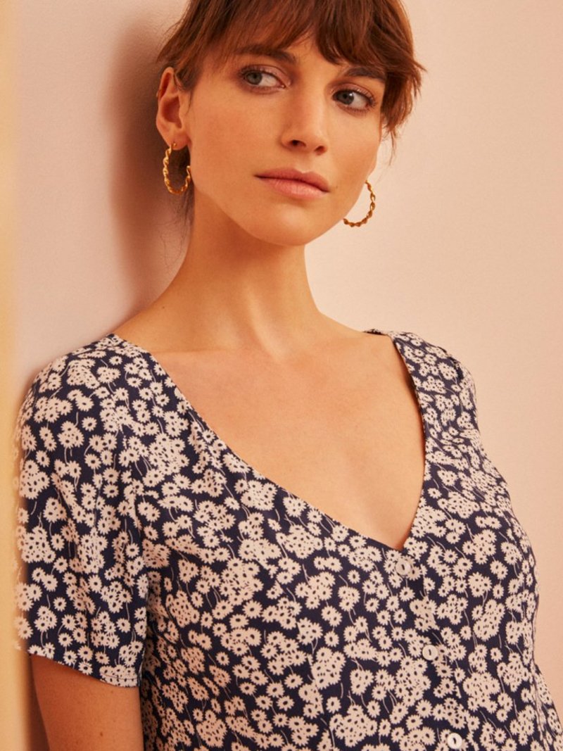 Des Petits Hauts Vivi Dress in Blue