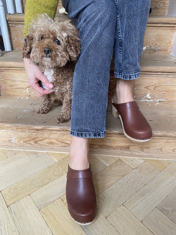 Tidy Street General Store Swedish Clogs - Cognac Tidy Street General Store Swedish Clogs - Cognac