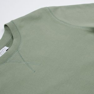 Sunspel Loopback Sweatshirt - Light Khaki Sunspel Loopback Sweatshirt - Light Khaki