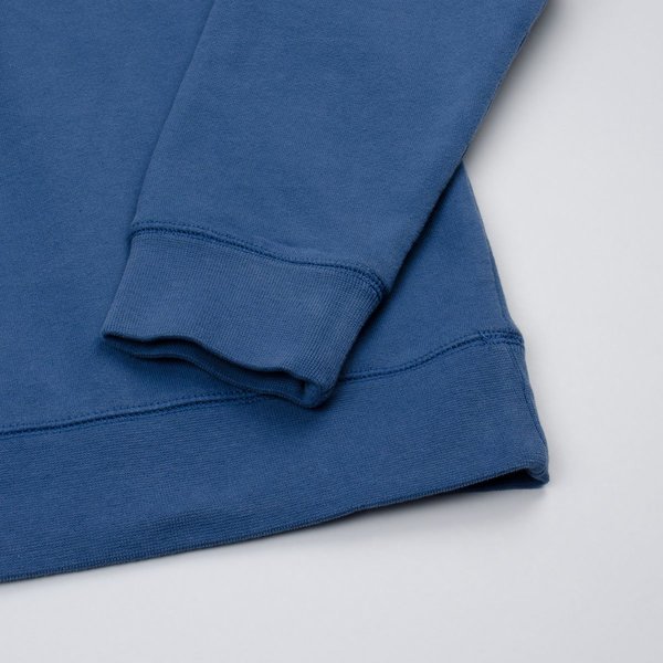 Sunspel Loopback Sweatshirt - Smoke Blue Sunspel Loopback Sweatshirt - Smoke Blue