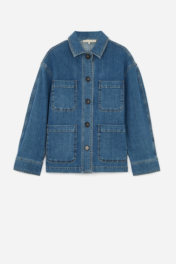 vanessa bruno neli jacket - light indigo | Garmentory