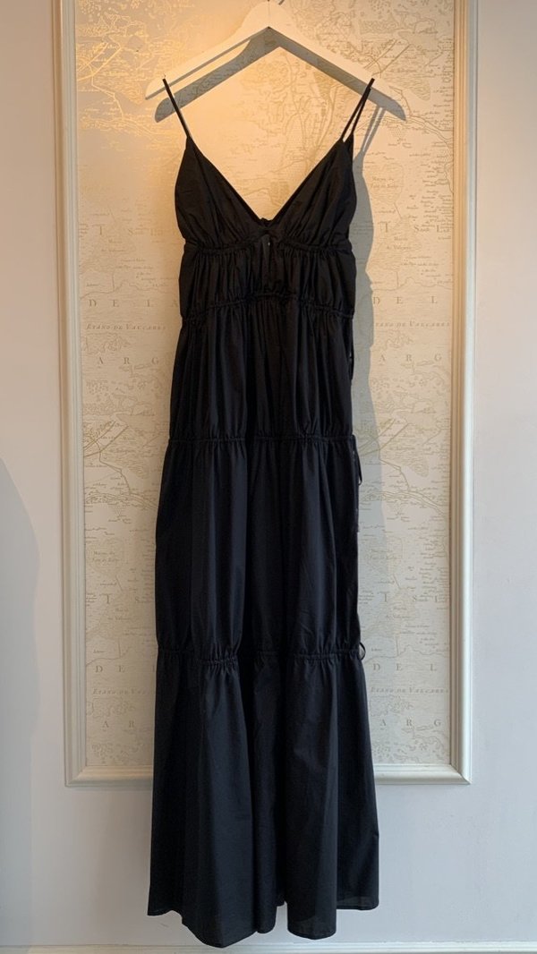 Jonathan Simkhai April Cotton Maxi Dress - Black | Garmentory
