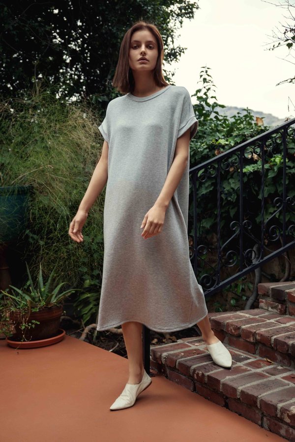 Corinne Collection Maya Dress - Heather Grey | Garmentory