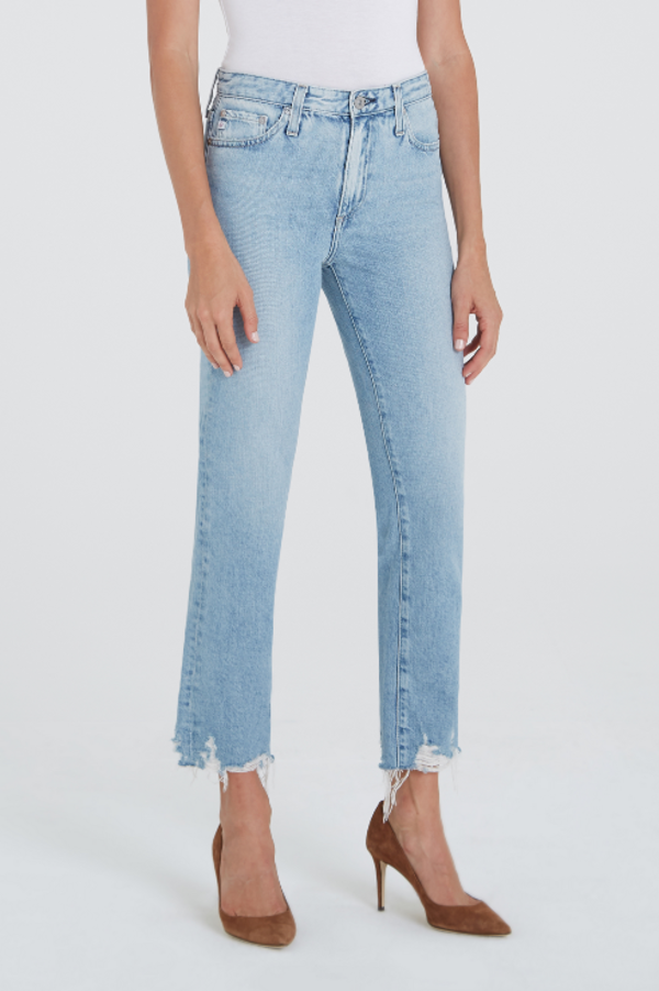 AG Isabelle Straight Crop denim - Blue AG Isabelle Straight Crop denim - Blue