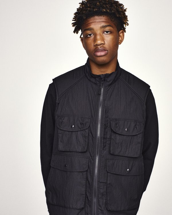 Pop Trading Company Safari Vest - Black | Garmentory