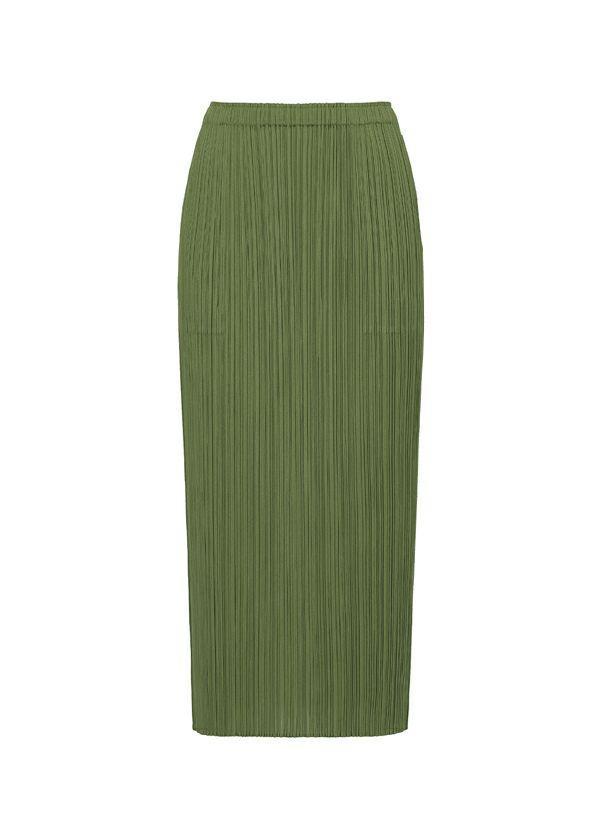 Pleats Please by Issey Miyake Basics Skirt - Green | Garmentory
