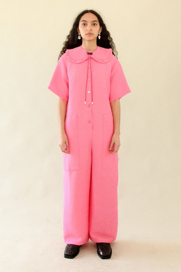 KkCo Utility Jumpsuit - Hibiscus