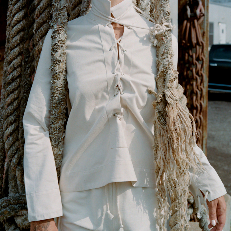 Baserange Bayou Shirt - ecru | Garmentory