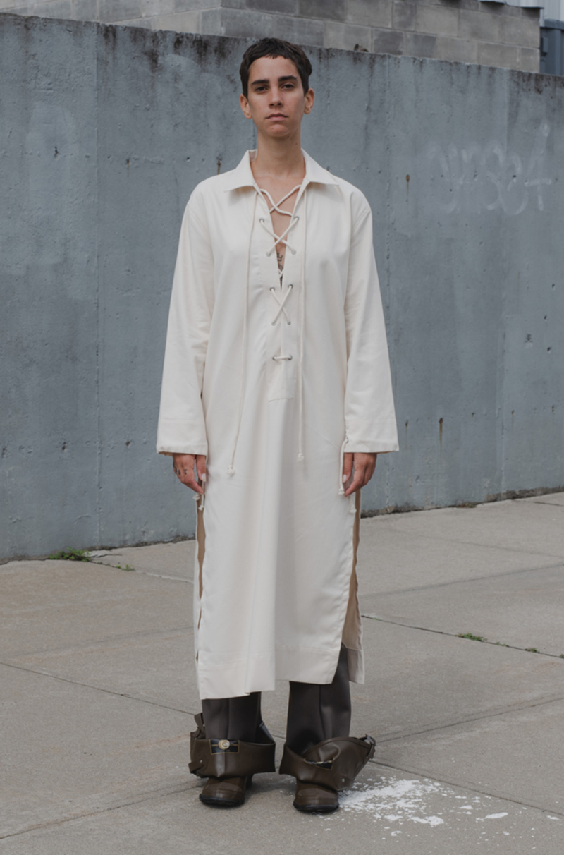 Baserange Bayou Dress - ecru | Garmentory 