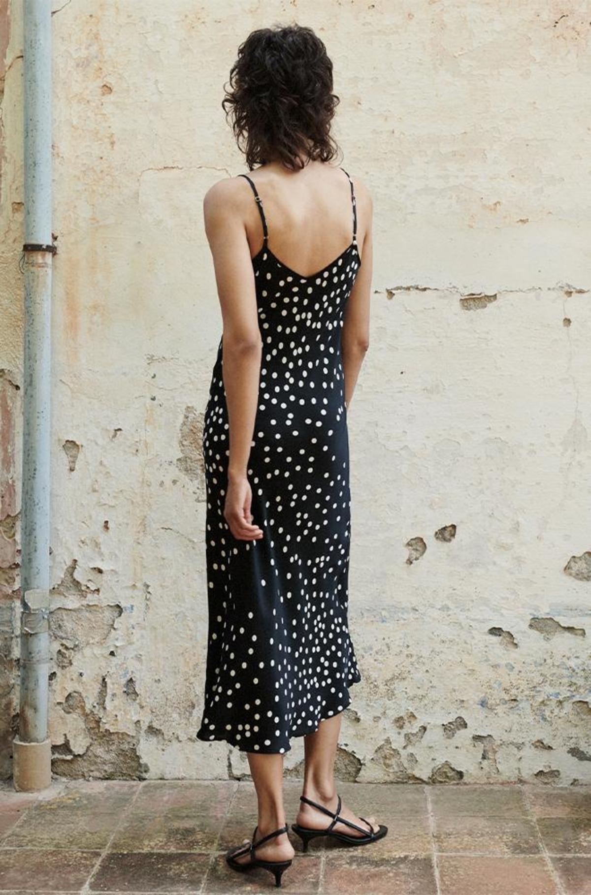 90S Slip Dress Small Polka Dot main image 1