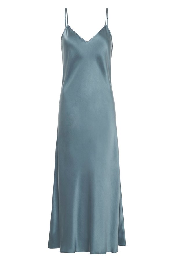 Silk Laundry 90S SILK SLIP DRESS - SHARK GREY | Garmentory Silk Laundry 90S SILK SLIP DRESS - SHARK GREY | Garmentory