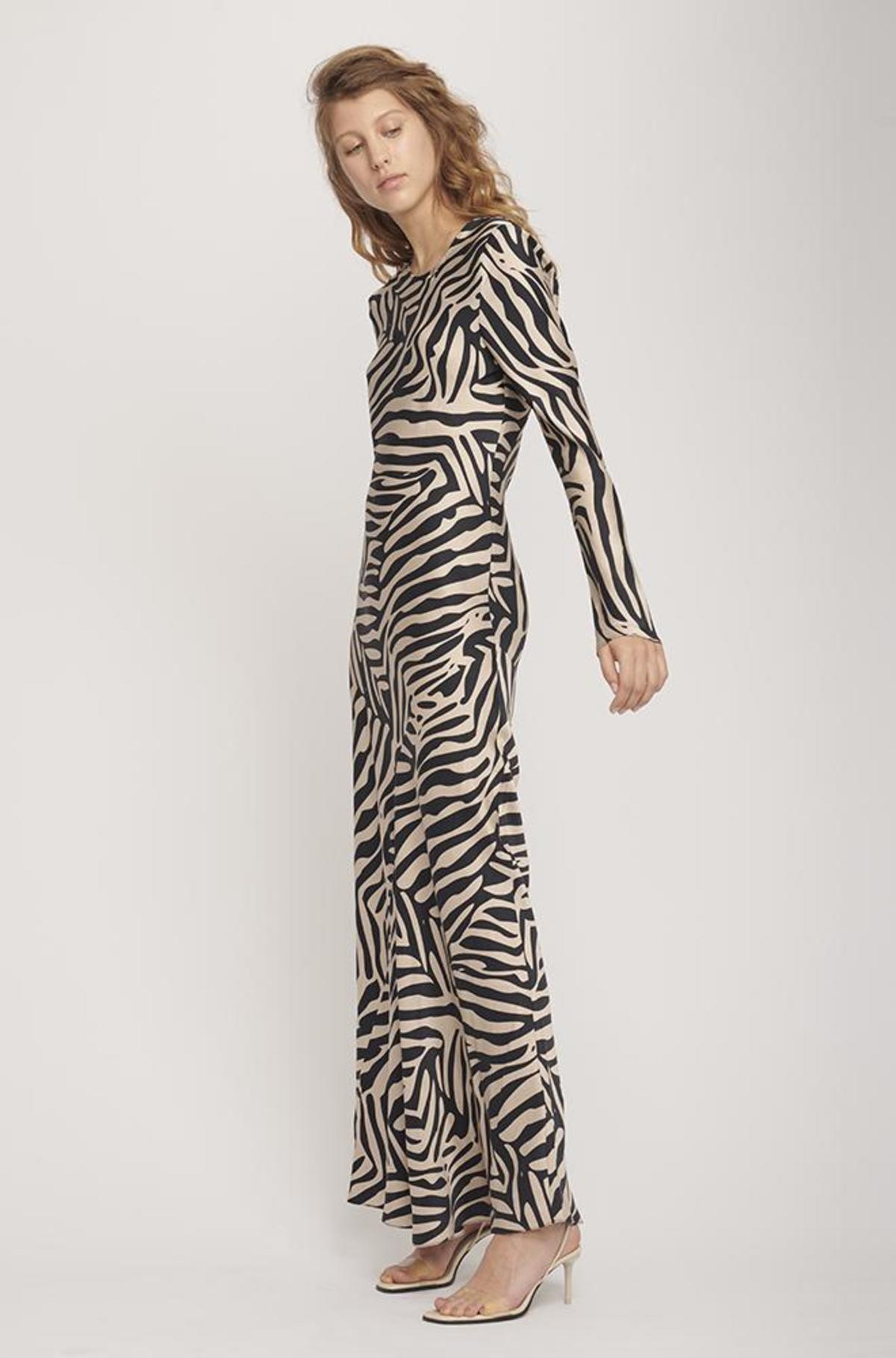 Silk Laundry FULL SLEEVE BIAS CUT DRESS - MATISSE | Garmentory