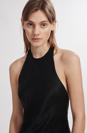 jersey dress fitted La Femme 32642 - Long Net Jersey Sheath Dress