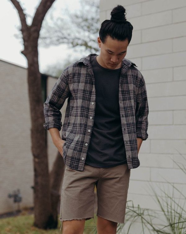 Esby Percy Button Down - Midnight Plaid Esby Percy Button Down - Midnight Plaid