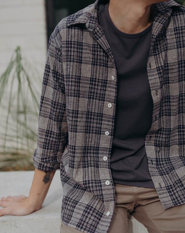 Esby Percy Button Down - Midnight Plaid Esby Percy Button Down - Midnight Plaid