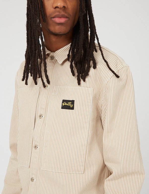 Stan Ray Prison Shirt - Khaki Hickory Stan Ray Prison Shirt - Khaki Hickory