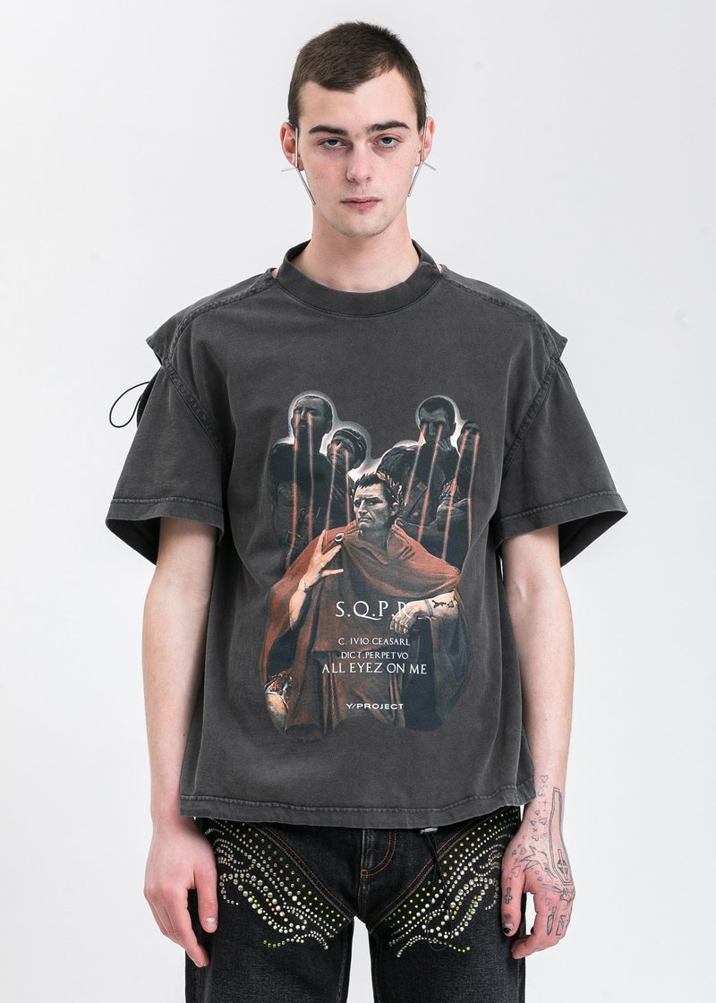 Y/project Convertible Caesar T-Shirt - Black | Garmentory
