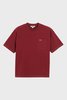 PHIPPS Garment Dye Organic Cotton Jersey Pocket Tee - Crimson - Thumbnail 5