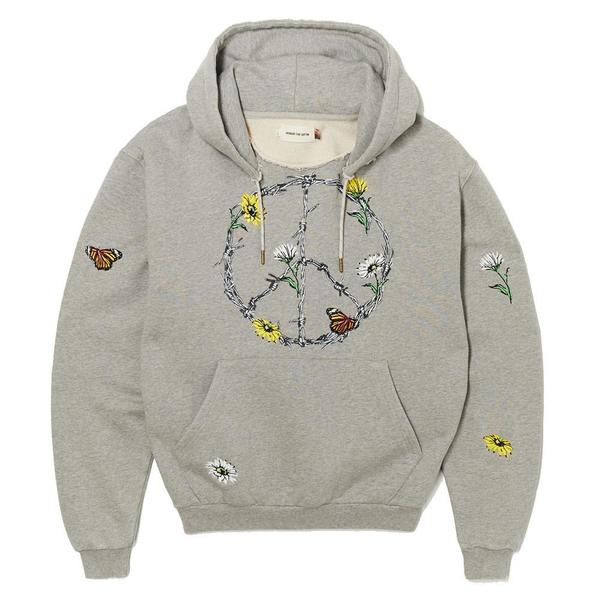 Honor The Gift Iron Peace Hoodie sweater - Athletic Grey Honor The Gift Iron Peace Hoodie sweater - Athletic Grey