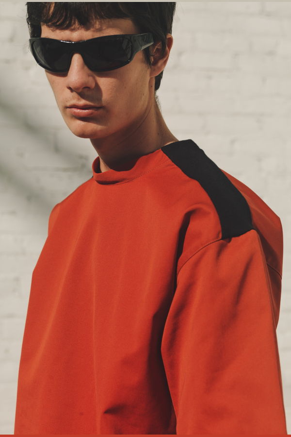 GR10K Twill Sectary Extvest Brood Workwear Shirt - Rusty Red