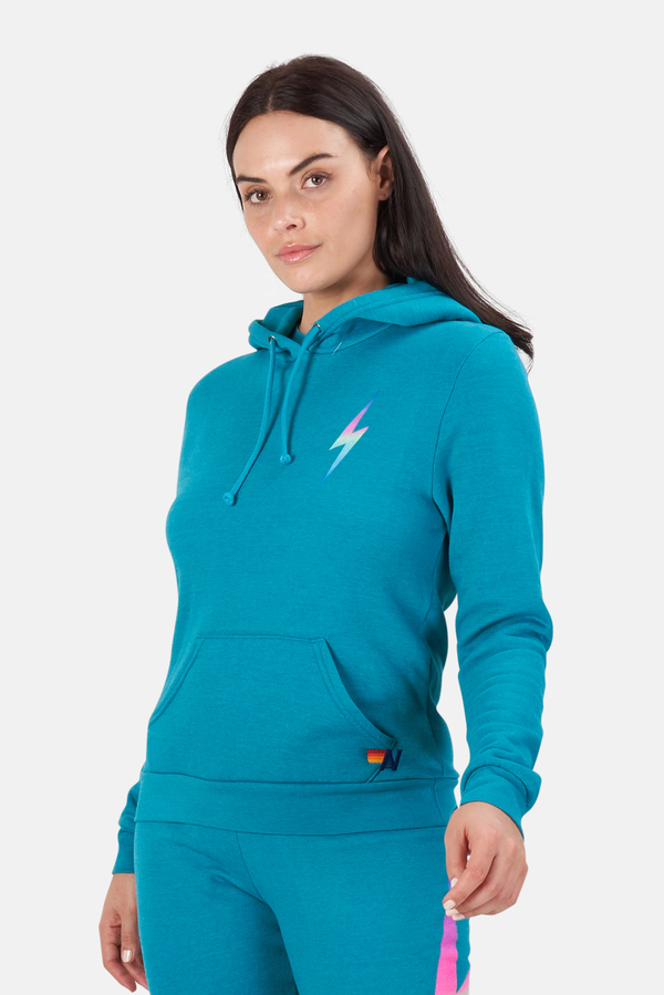 Aviator Nation Bolt Pullover Hoodie Sweater - Pink Aviator Nation Bolt Pullover Hoodie Sweater - Pink