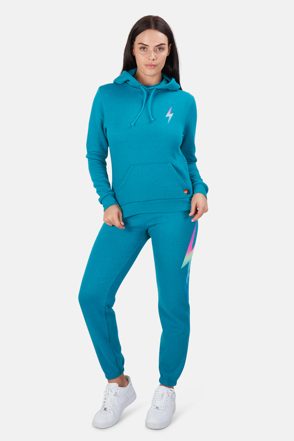 Aviator Nation Bolt Pullover Hoodie Sweater - Pink Aviator Nation Bolt Pullover Hoodie Sweater - Pink