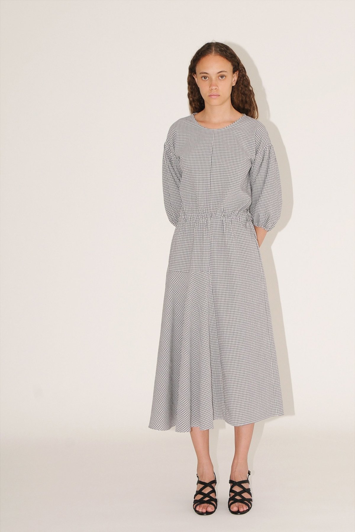 Diarte Camila gingham dress - black - Image 1 of 5