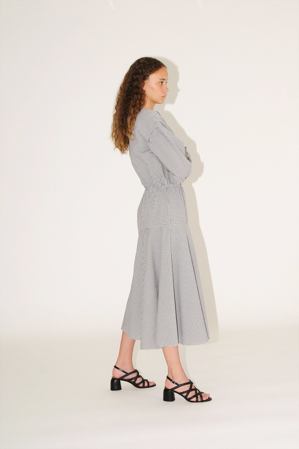 Diarte Camila gingham dress - black - Image 5 of 5