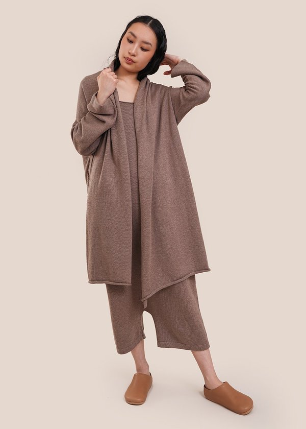 Lauren Manoogian Long Slouch Cardigan - Umber Melange Lauren Manoogian Long Slouch Cardigan - Umber Melange