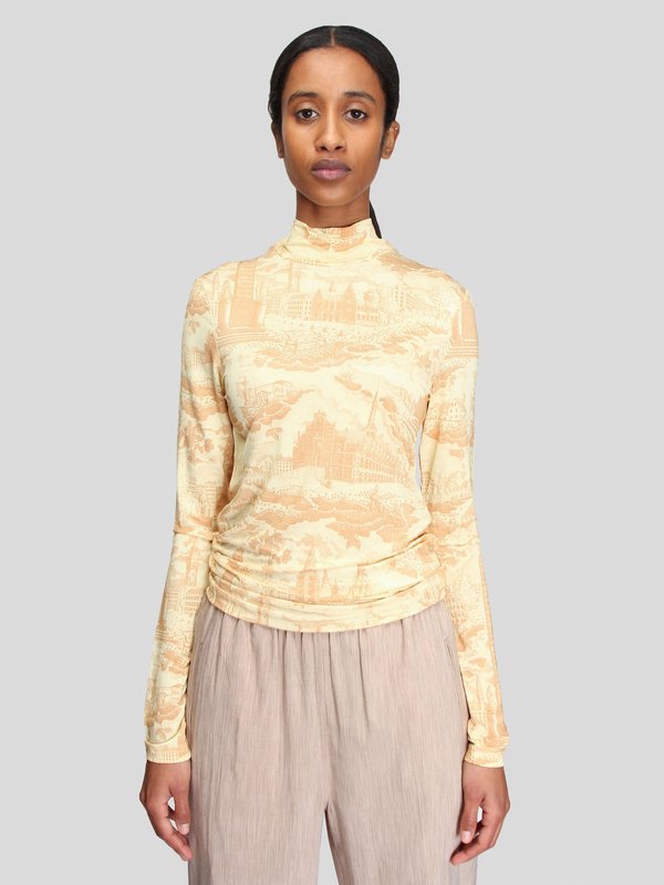 Samsoe & Samsoe Elsi LS T-Shirt - Sun City of Towers | Garmentory