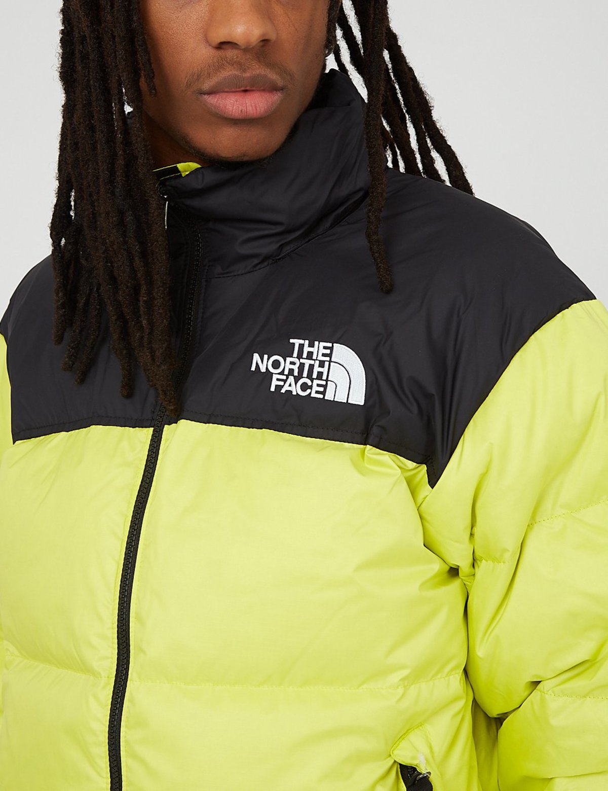 North Face 1996 RTO Nuptse Jacket - Sulphur Spring Green - Image 2 of 4